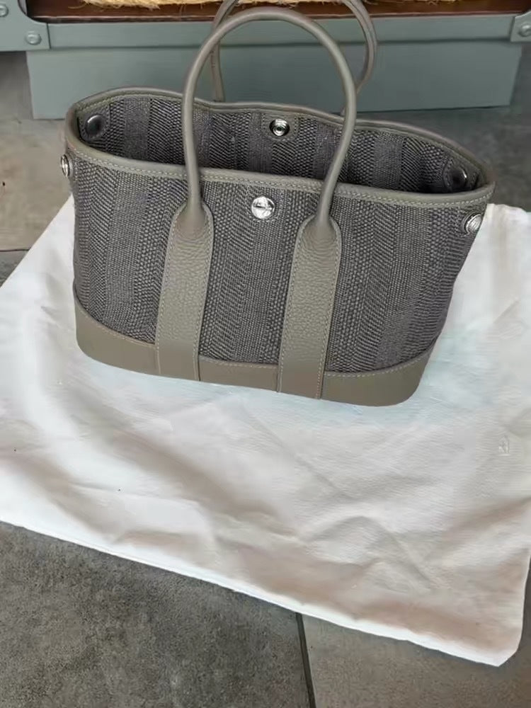 Smoke Canvas Garden Tote