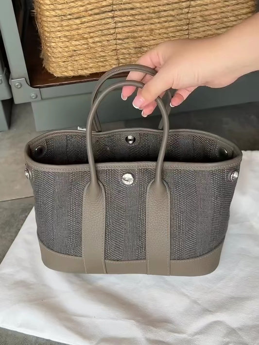 Smoke Canvas Garden Tote