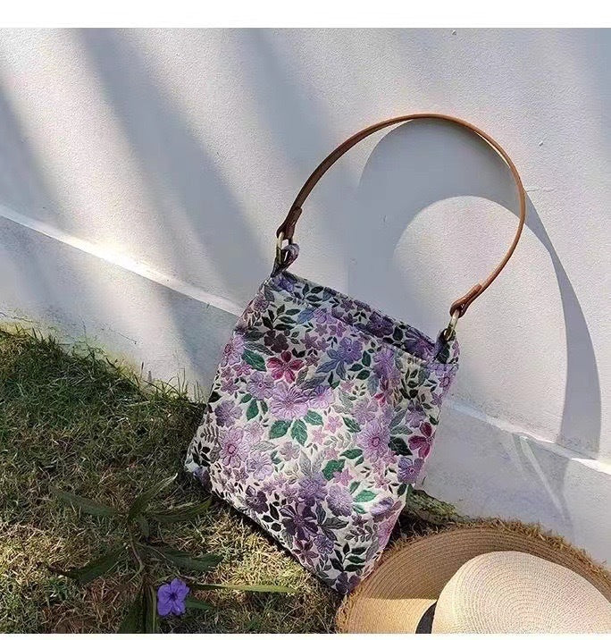 Violet Garden Shoulder Bag