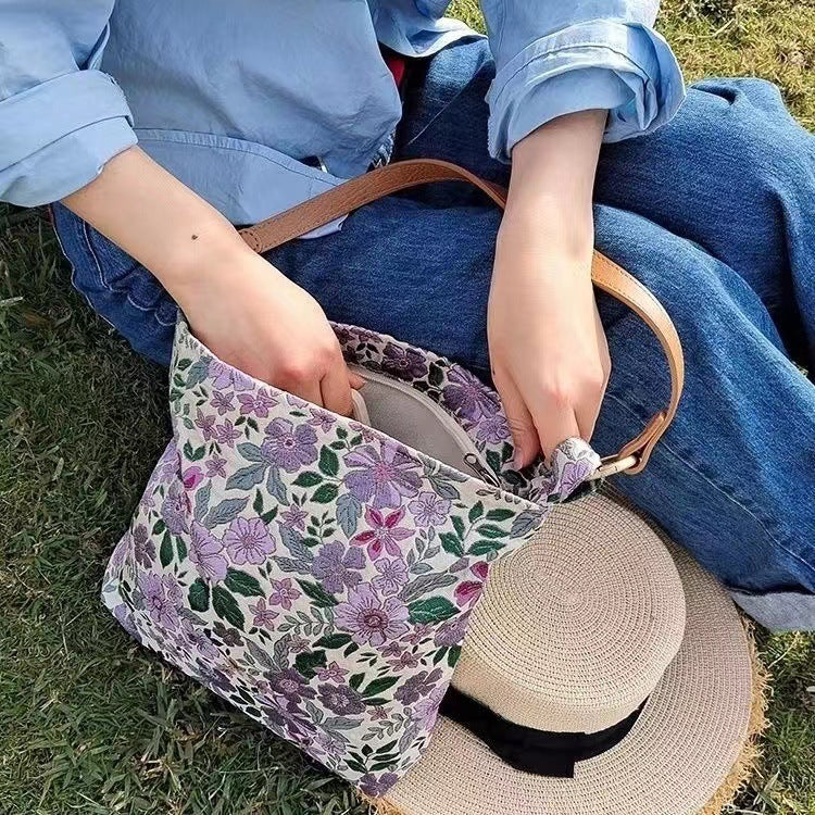 Violet Garden Shoulder Bag
